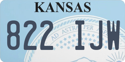 KS license plate 822IJW