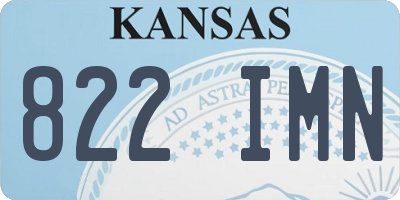 KS license plate 822IMN
