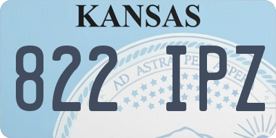 KS license plate 822IPZ