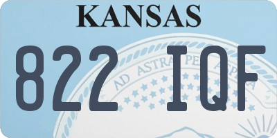 KS license plate 822IQF