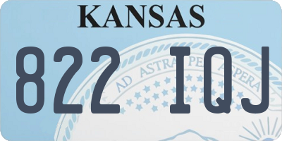 KS license plate 822IQJ