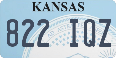 KS license plate 822IQZ