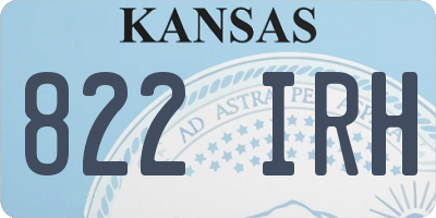 KS license plate 822IRH