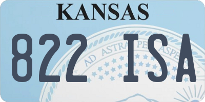 KS license plate 822ISA