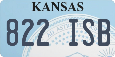 KS license plate 822ISB
