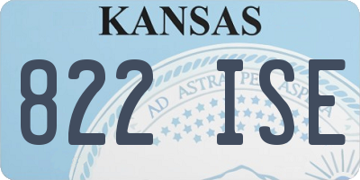KS license plate 822ISE
