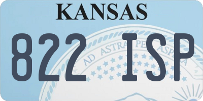 KS license plate 822ISP