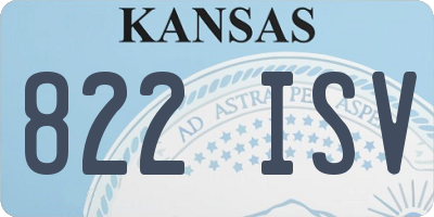 KS license plate 822ISV