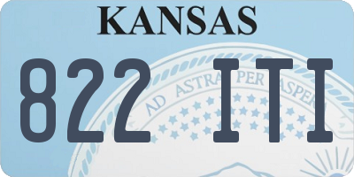 KS license plate 822ITI