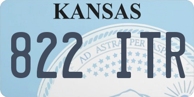KS license plate 822ITR