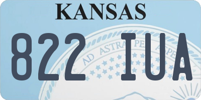 KS license plate 822IUA