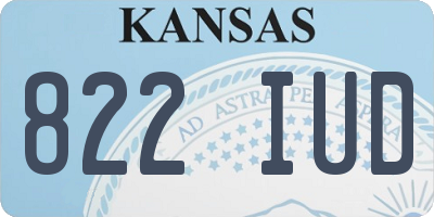 KS license plate 822IUD