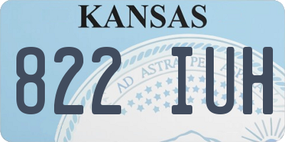 KS license plate 822IUH