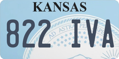 KS license plate 822IVA