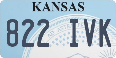KS license plate 822IVK