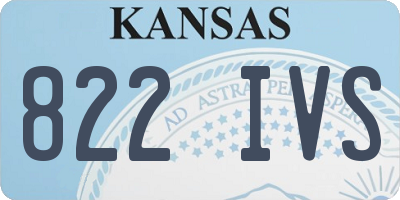 KS license plate 822IVS
