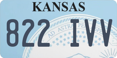 KS license plate 822IVV
