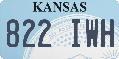 KS license plate 822IWH