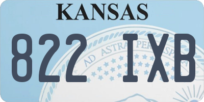 KS license plate 822IXB