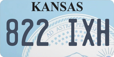 KS license plate 822IXH
