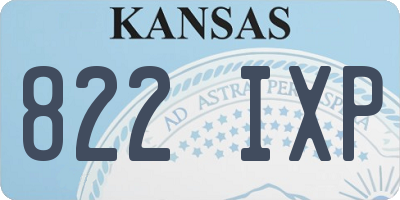 KS license plate 822IXP