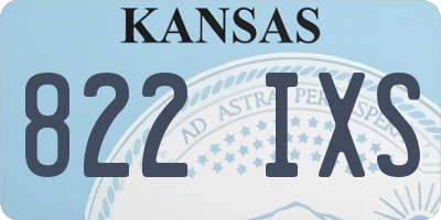 KS license plate 822IXS