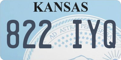 KS license plate 822IYQ