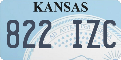 KS license plate 822IZC