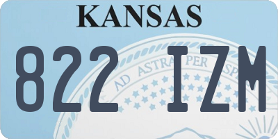 KS license plate 822IZM
