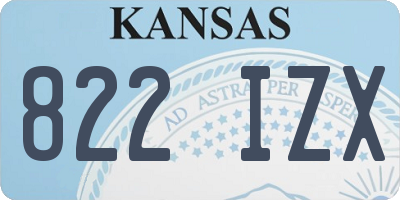 KS license plate 822IZX