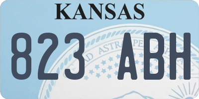 KS license plate 823ABH