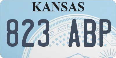 KS license plate 823ABP