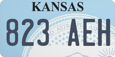 KS license plate 823AEH