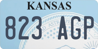 KS license plate 823AGP