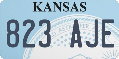 KS license plate 823AJE