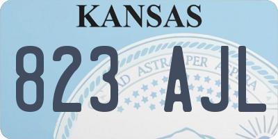 KS license plate 823AJL