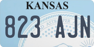 KS license plate 823AJN