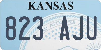 KS license plate 823AJU