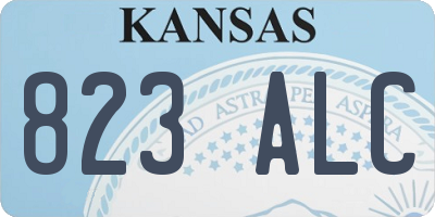 KS license plate 823ALC