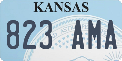 KS license plate 823AMA