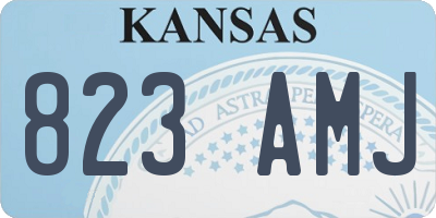 KS license plate 823AMJ