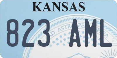 KS license plate 823AML