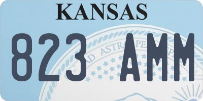 KS license plate 823AMM