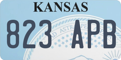 KS license plate 823APB