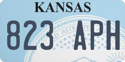 KS license plate 823APH