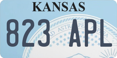 KS license plate 823APL