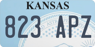 KS license plate 823APZ
