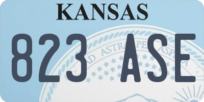 KS license plate 823ASE