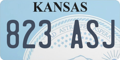 KS license plate 823ASJ
