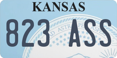 KS license plate 823ASS